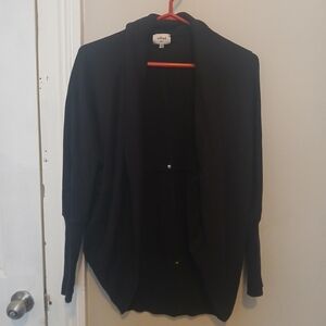 Wilfred Black Warm Open Cardigan